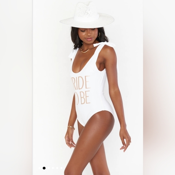 Show Me‎ Your Mumu,  Oceana One Piece, Bride to Be, Size Medium, NWT - Picture 6 of 13